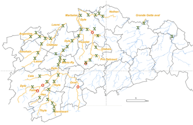 Cartographie de la présence du castor suite à l’inventaire hiver 2018-2019